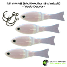 Load image into Gallery viewer, Mini-MAS (Multi-Action Swimbait) - Yeeb Dawb - 2.25&quot; long, 4 Pack
