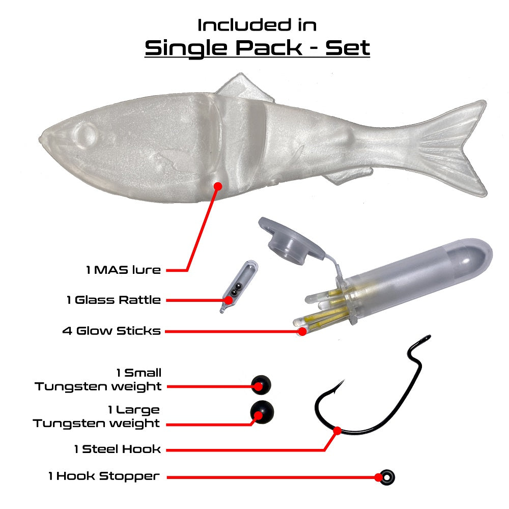 Multi-Action Swimbait (MAS), Soft body advance fishing lure